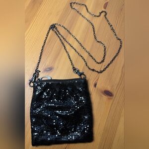 Nine West Black Sequin SMALL - Crossbody Bag